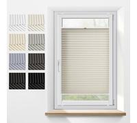 Tuki Systems Tenda Plissettata Con Foratura su Misura,Veneziane da Interno,Tende per Finestre, Tendine Finestra a Vetro,23 Colori, Montaggio nel Telaio,Oscurante,Altezza 50-149 cm,Larghezza 30-129 cm