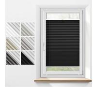 Tuki Systems- Tende Plissettate Termiche Senza Foratura su Misura, Veneziane da Interno, 100% Oscuramento,Tende per Finestre a Nido d'Ape,Tendine Finestra a Vetro,Larghezza 30-129 cm,Altezza 50-149 cm