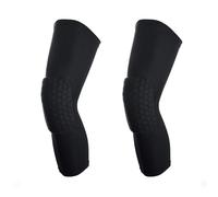TUKIMA Basketball Knee Pads Knee Sleeves, 2 Pack Honeycomb Anti Collision Knee Pads Leg Compression Sleeves, Gaming Sleeves Wrestling Knee Pads Football Knee Pads Volleyball Knee Pads (Medium, Black)
