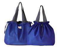 TUKRKRS 5PACK Reusable Grocery Tote, Washable Foldable Shopping Bag with Sturdy Handles for Market or Travel, Holds Up to 35 lbs, 17.3 in × 16.5 in × 3.9 in （Dark blue）