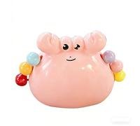 TUKRKRS Cute Crab Fruit Fork Set with Holder Reusable Dessert Picks Creative Animal Shape Appetizer Forks Colorful Salad Toothpicks for Party Kitchen Gadget Gift(Rosa)