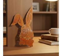 TUKRKRS Happy Easter Decorations Outdoor Garden - Rustic Metal Bunny Silhouette for Spring Holiday Party, Iron Art Rabbit Yard Stakes for Easter Egg Hunt, Lawn Backyard Decor(Rabbit (Rope))