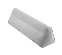 TUKRKRS Soft Touch Inflatable Bed Rail for Seniors, No Metal Bars, Dignified Fall Protection, Universal Fit Twin to King, Non-Shift Base, Lightweight 0.9 lb, Travel Ready(Gray)