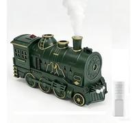 TUKRKRS Valentine's Day Gift for Boyfriend,Steampunk Train Essential Oil Diffuser, Mesmerizing Jellyfish Mist Mode, Remote Control, Dual Color Ambient Light, Waterless Auto-off(Green)