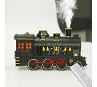 TUKRKRS Valentine's Day Gifts,Retro Train Essential Oil Diffuser with Remote Control, 300ml Cool Mist Humidifier Aromatherapy for Large Room,Realistic Flame Light,Home Decor Gifts(Graffiti Colors)