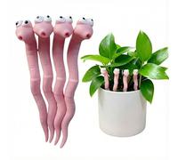TUKRKRS Worm Plant Support Stakes - 4 Pack Metal Indoor Climbing Trellis for Potted Plants - Decorative S-Shaped Vine Support Wire for Monstera Hoya - Set of 4