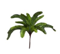 TUKRPQMRI 45cm Piante Monstera finte 18 foglie Palma artificiale Tropical Persian Leaves Plastica Sago Cycas for casa Giardino Decorazione esterna/476