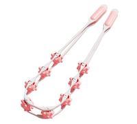 TUKRPQMRI Barra di trazione a rulli for massaggi multifunzionali, cervicale, schiena aperta, non chiede alle persone di progettare la casa, dragare la schiena, le spalle, le gambe, il corpo /4(Pink.)