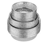 TUKRPQMRI Friggitrice ad aria monouso in latta, tappetino di carta, griglia, forno, foglio di alluminio, ciotola, pizza, casa, piatto rotondo in latta /76(Medium)