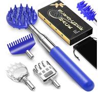 Tukuos, tiragraffi posteriori telescopici, con 3 teste staccabili, tiragraffi posteriori estensibili, per uomo/donna, grattacieli, per graffi aggressivi e moderati