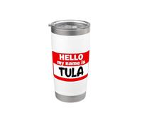 Tula Ciao Ciao My Name Is Tshirt Nome su Custom Bicchiere termico in acciaio inox doppia parete