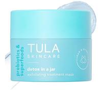TULA Probiotic Skin Care Detox in una maschera per il trattamento esfoliante con vitamina E, olio di soybean e bentonite Cla.