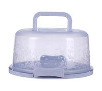 tulahkomen Porta torte con coperchio e manico, 26 x 22 x 12,5 cm, elegante contenitore rotondo per torte e cupcake, per il trasporto di torte, noci e frutta