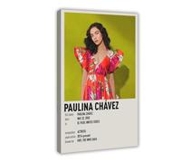 TULAOJI Poster su tela di Paulina Chávez, decorazione artistica da parete per soggiorno e camera da letto, 50 x 75 cm, con cornice, stile 21