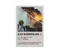 TULAOJI Poster su tela, motivo: Alice in Borderland, decorazione artistica da parete per soggiorno, senza cornice, 20 x 30 cm
