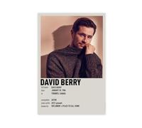 TULAOJI Poster su tela, motivo: David Berry, decorazione per camera da letto, serie coreana, paesaggio, ufficio, camera da letto, regalo, 60 x 90 cm, senza cornice