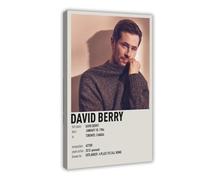 TULAOJI Poster su tela, motivo: David Berry, decorazione per camera da letto, serie coreana, per ufficio, camera da letto, regalo, 50 x 75 cm, con cornice
