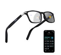 Tulbeys AI Smart Occhiali con 160+ lingue, lenti che cambiano colore, altoparlante integrato e audio chiaro, occhiali Bluetooth per viaggi, riunioni e uso aziendale