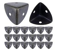 Tulead 1.2"x1.2"x1.2" Metal Shelf Edge Protector Box Corner Protectors Decorative Angle Corner Guards 20PCS with Mounting Screws