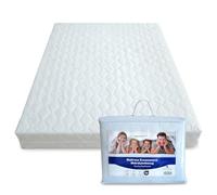 TULENA Fodera in microfibra con cerniera per materasso, 180x200 cm, altezza da 14 a 16 cm, trapuntata, bianco, anallergico, certificato Öko-Tex