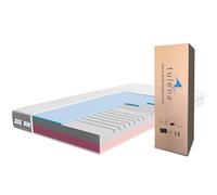 TULENA NOX - Materasso 90 x 190 cm, in schiuma comfort media, H3 + H4 Basic, 18 cm, con materasso reversibile, rivestimento antibatterico con chiusura lampo
