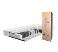 TULENA NOX Materasso matrimoniale 180x190 cm con memory foam e lattice, Materassi a molle insacchettate H1 + H2 Comfort Plus, altezza 22 cm