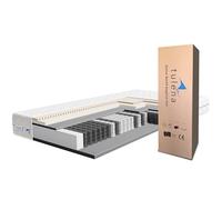 TULENA NOX Materasso singolo 80x190 cm con memory foam e lattice, Materassi a molle insacchettate H2 + H3 Comfort Plus, altezza 23 cm