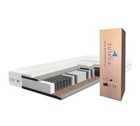 TULENA NOX Materasso singolo 80x190 cm memory foam, Materassi a molle insacchettate H3 + H4 Comfort, altezza 23 cm reversibile