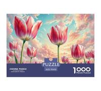 Tulip 1000 Pieces Jigsaw Puzzles For Adults Family Challenge Toys Stress Relieving Entertainment Cultivate The Spirit of Teamwork For Adults Gifts 70x50cm/1000pcs