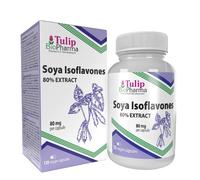 Tulip BioPharma Isoflavoni di Soia 80% | 120 Capsule | Scorta per 4 Mesi | Estra