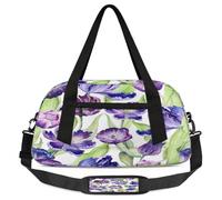 Tulip - Borsone da viaggio per bambini per ragazze e ragazzi, con motivo floreale, leggero, per sport, palestra, per bambini, per la notte, weekender, da portare con sé, borsa da viaggio o da ballo,