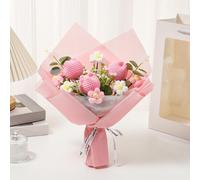 TULIP CROCHET BOUQUET ARTICIFICIALE CREATIVE FLOWH Flower Regalo romantico
