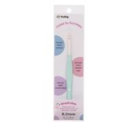 Tulip Etimo Kids Grand-Chan Uncinetto 8.00mm - 1 Pezzo, Bianco/Rosa/Nero