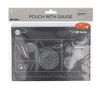 Tulip Etui con righello e accessori per uncinetto marrone