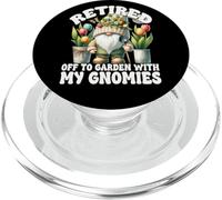 Tulip Flower Garden Retirement Gnome For Retired Mom And Dad PopSockets PopGrip per MagSafe