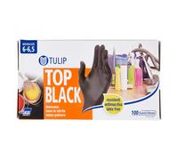 GUANTI TULIP IN NITRILE NERO 100PEZZI PICC
