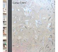 Tulip Laser Static Cling Glass Film Pellicola Per Vetri Non Adesiva Per La Protezione Della Privacy Adesivo Decorativo 30x100 cm,30x200 cm,40x200 cm,45x200 cm,50x200 cm,40x100 cmAnimale,Natale,Grafico