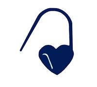 Tulip Marker a Forma di Cuore Piccolo Blu - 1 Pezzo