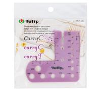 Tulip Needle Gauge with Thread Cutter, Purple, Taglia unica