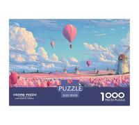 Tulip Puzzle 1000 Pezzi Relax Dutch Landscapes Flower - Ideale Per Meditazione E Mindfulness, Alta Definizione, Giochi Da Tavolo - 70x50cm/1000pcs