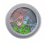 Tulip Set di Indicatori di Punto Piccole Tulipani in Verde, Blu e Rosa