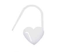 Tulip Stitch markers heart small white - 1pc