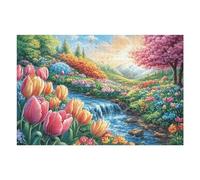 Tulip Stream Forest Wild Nature Rural Countryside Beautiful Puzzle 1000 Pezzi Gioco Creativo Per Ragazzi Intelligenza Educativa Rompicapo Idea Regalo Per Figlio A Natale E Compleanno 1000 PCS