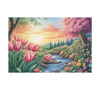 Tulip Tree Forest Wild Nature Rural Countryside Beautiful Puzzle 1000 Pezzi Sfida Impossibile Esperti Happy Time Rompicapo Estremamente Difficile Per Veri Appassionati Stimolo Intellettuale Regalo 100