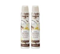 Tulipán Negro Gourmand Intensity Deodorante Spray 200ml X 2 (Coco Pure White)