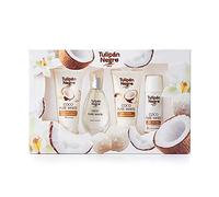 Tulipán Set regalo deodorante, gel da bagno, profumo, Body Lotion Coco Pure White, fruttato