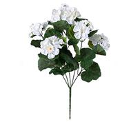Tulipani fiori artificiali in seta, piante di geranio realistiche, fiori finti da giardino, per casa, matrimonio, cucina, tavolo, centrotavola, con foglie e (B, 35 x 10 x 3 cm)