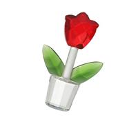 Tulipani in vetro miniatura cristallo fascino fiore statuetta ornamento per casa sofisticata decorazione desktop regalo di San Valentino elegante scultura di cristallo