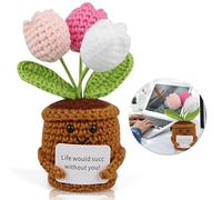 Tulipani, regalo di addio al nubilato per il bel tempo, regalo di addio al bambino, se dai colleghi diventano amici, mamma regalo all'uncinetto portafortuna