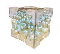 Tulipano di plastica lampada Craft Set 10cm DIY Assembly(blu) | Confezione completa di materiali, struttura in plastica, dimensioni 10 x 10 cm, migliora, attività creativa serale